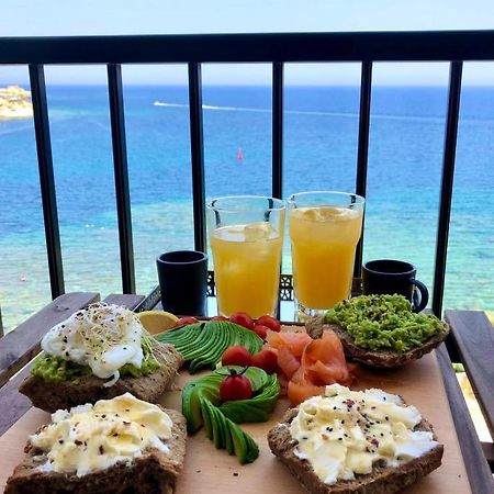 Beach Front High End Apartment, Direct Sea Views. Marsalforn Luaran gambar