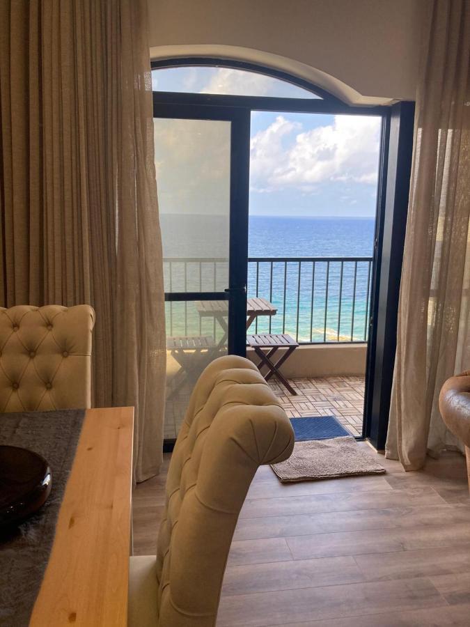 Beach Front High End Apartment, Direct Sea Views. Marsalforn Luaran gambar