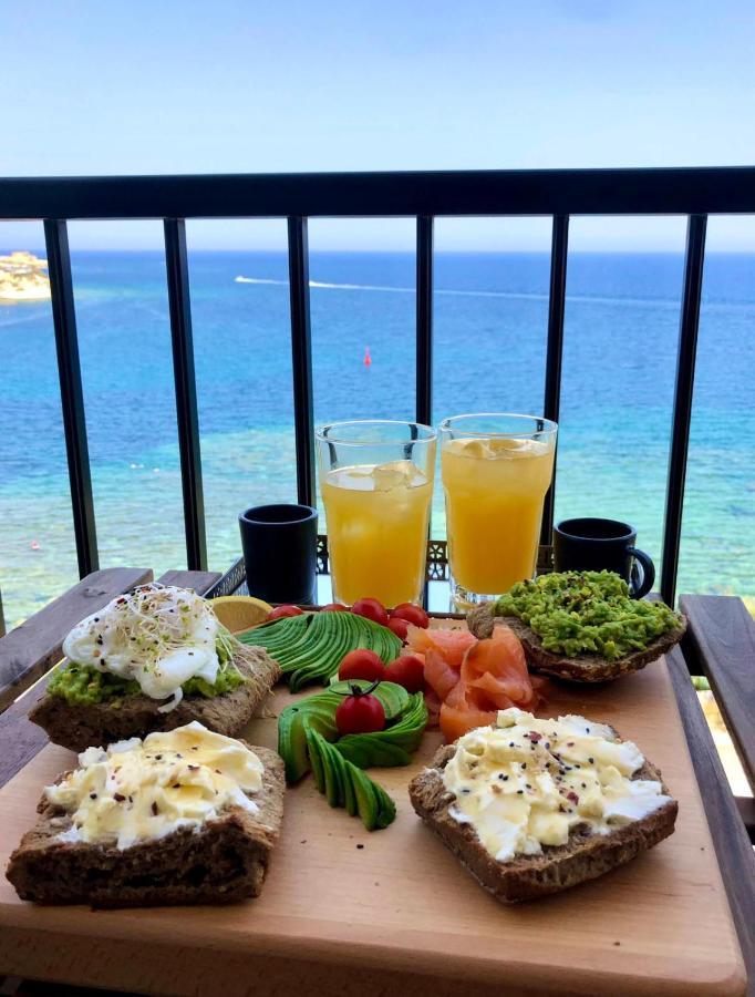 Beach Front High End Apartment, Direct Sea Views. Marsalforn Luaran gambar